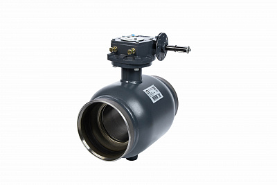 065N0161GR RJIP Premium Кран шаровой WW DN250 PN25 WG (приварной, с редуктором, С/П), Ридан