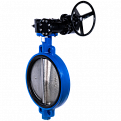 Затвор дисковый Ridval тип RVB 01 DN125 PN16,корпус чугун, диск чугун, EPDM, Редуктор СИНИЙ