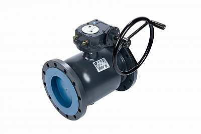 065N0281GR RJIP Premium Кран шаровой FF DN500 PN16 WG (фланцевый, с редуктором, С/П), Ридан